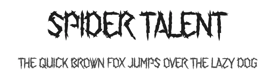 Spider Talent by Chequered Ink — Decorative Font