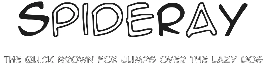 SpideRaY by SpideRaYsfoNtS — Decorative Font