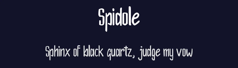 Spidole by Nur Solikh — Decorative Font — thumbnail 2