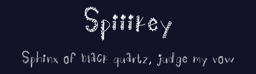 Spiiikey by The Bubble Letters — Decorative Font — thumbnail 2