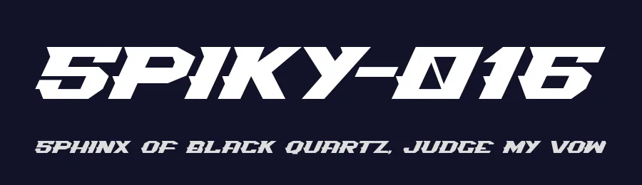 Spiky-016 by Tigadestd — Display Font — thumbnail 2