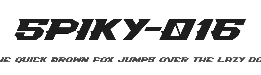Spiky-016 by Tigadestd — Display Font