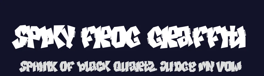 Spiky Frog Graffiti by Cikareotype Studio — Script Handwritten Font — thumbnail 2