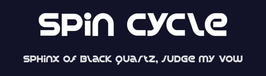 Spin Cycle by Jess Latham — Display Font — thumbnail 2