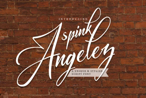 Spink Angelez Font by Vunira — Script Handwritten Font