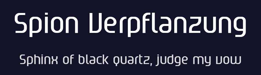 Spion Verpflanzung by Peridot Kitchen-Sink — Sans Serif Font — thumbnail 2