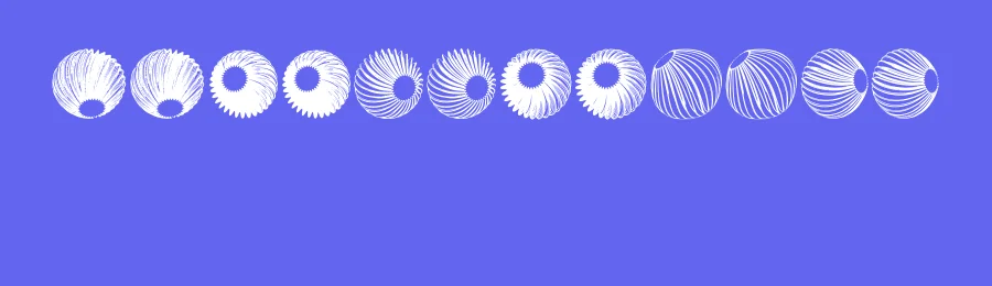 Spiral Object 3D by Vladimir Nikolic — Dingbats Font — thumbnail 3