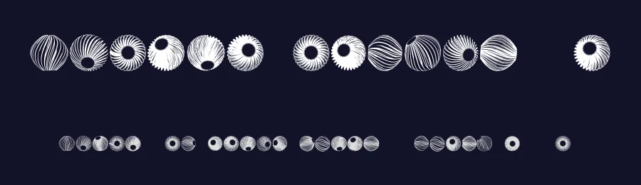 Spiral Object 3D by Vladimir Nikolic — Dingbats Font — thumbnail 2
