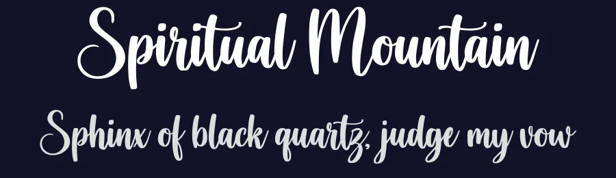 Spiritual Mountain by Cat.B — Script Handwritten Font — thumbnail 2