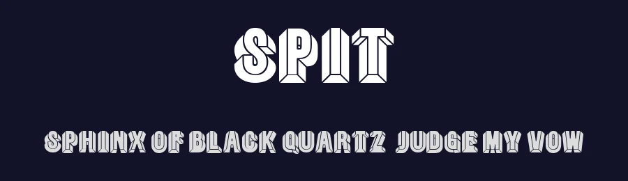 Spit by Vladimir Nikolic — Decorative Font — thumbnail 2