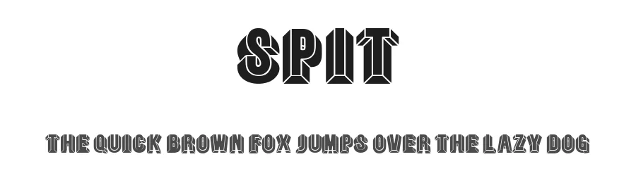 Spit by Vladimir Nikolic — Decorative Font
