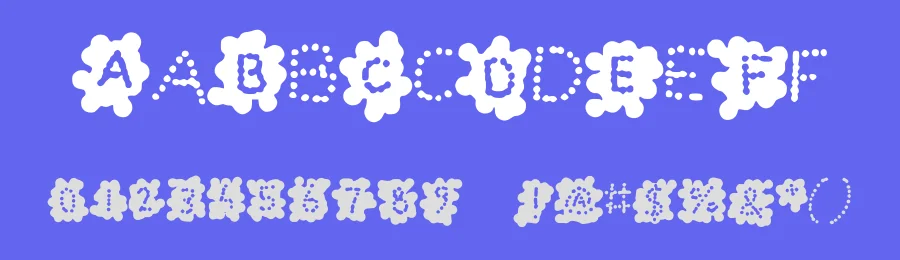 Splash Blobs n Dots by FancyFrenzy — Decorative Font — thumbnail 3
