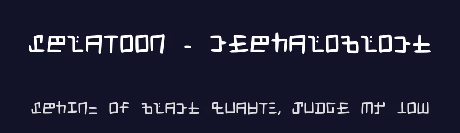 Splatoon - Cephaloblock by encaustophilia — Script Handwritten Font — thumbnail 2