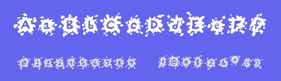 Splats by John A. Huebner II — Decorative Font — thumbnail 3