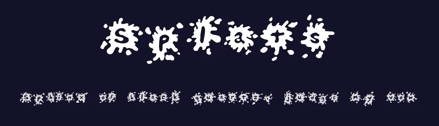 Splats by John A. Huebner II — Decorative Font — thumbnail 2
