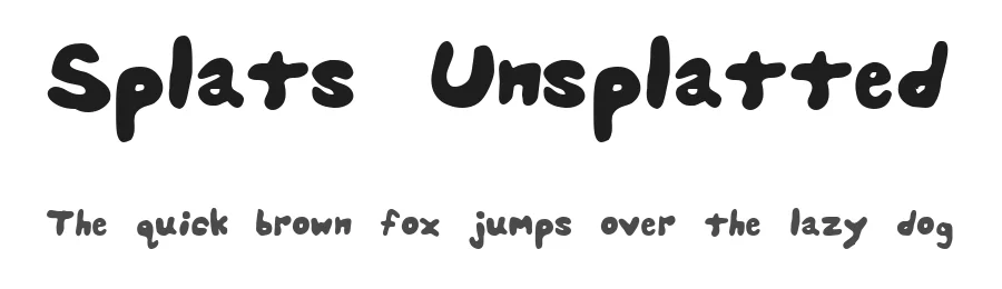 Splats Unsplatted