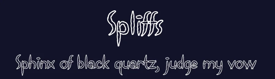 Spliffs by Gaut Fonts — Decorative Font — thumbnail 2