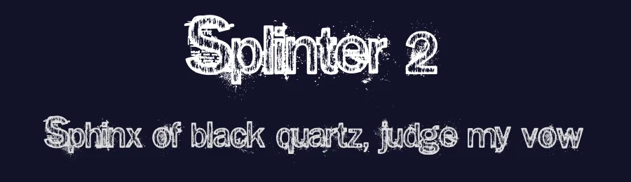 Splinter 2 by Dirt2.com - SickCapital — Decorative Font — thumbnail 2