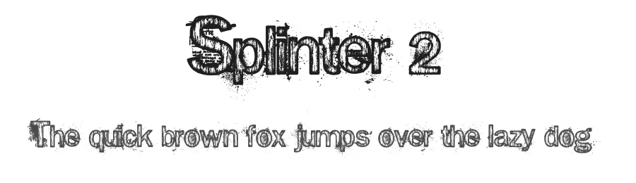 Splinter 2 by Dirt2.com - SickCapital — Decorative Font