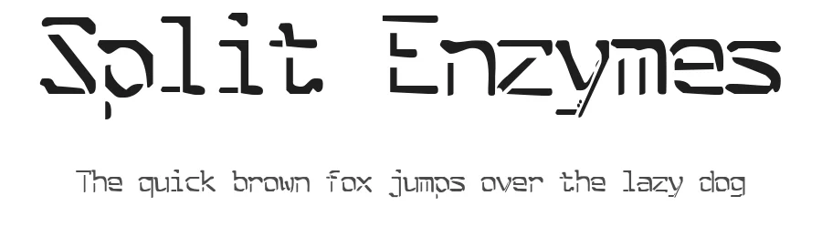 Split Enzymes