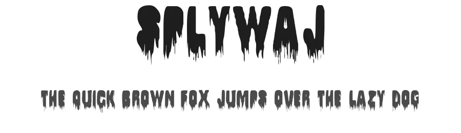 Splywaj by Endie — Decorative Font
