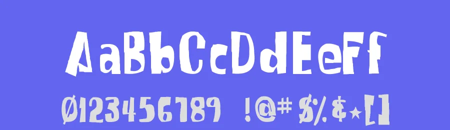 SpongeFont Square Type by Johnny Bluejeans — Decorative Font — thumbnail 3