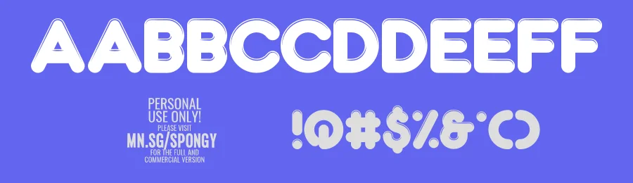 Spongy by Måns Grebäck — Decorative Font — thumbnail 3