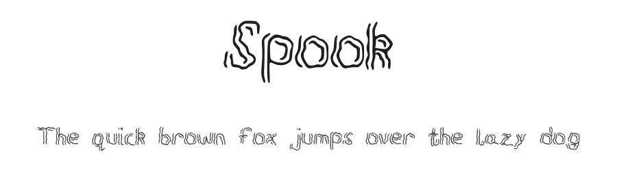 Spook by Will Bertram โ Decorative Font