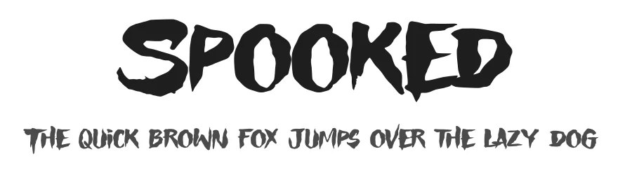 Spooked by Gassstype — Decorative Font