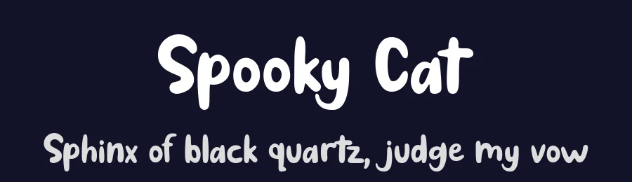 Spooky Cat by 7NTypes — Decorative Font — thumbnail 2