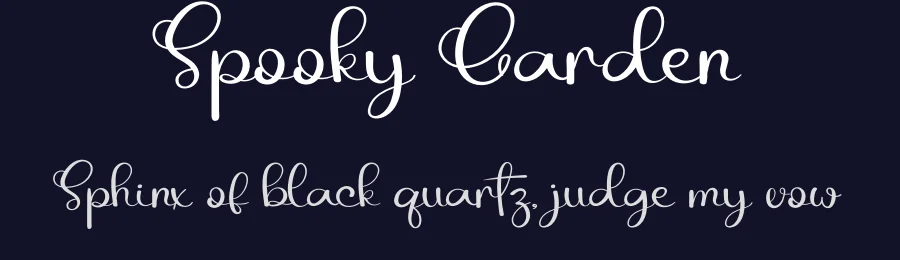 Spooky Garden by Erik Studio — Script Handwritten Font — thumbnail 2