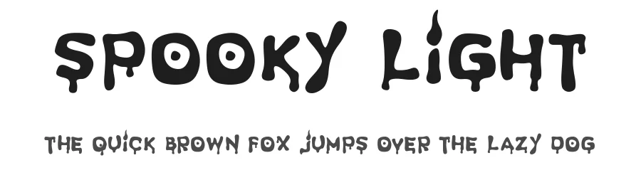 Spooky Light by Hawtpixel — Decorative Font