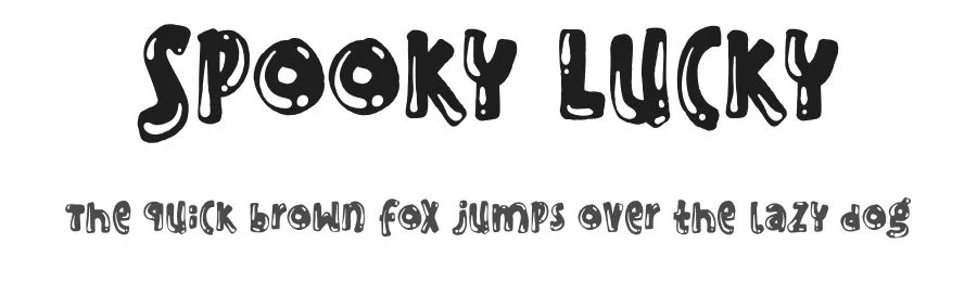 Spooky Lucky by Masa Aska Sanurumi — Decorative Font