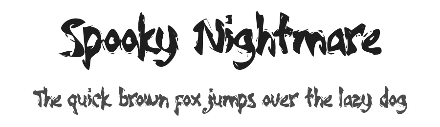 Spooky Nightmare by Letter Battoyart — Decorative Font