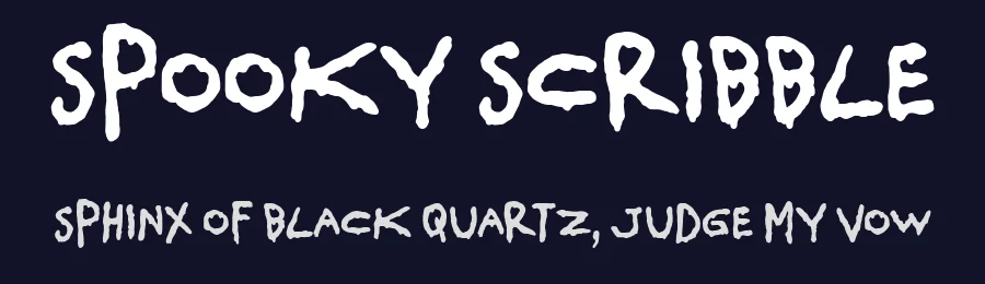 Spooky Scribble by PutraCetol Studio — Decorative Font — thumbnail 2