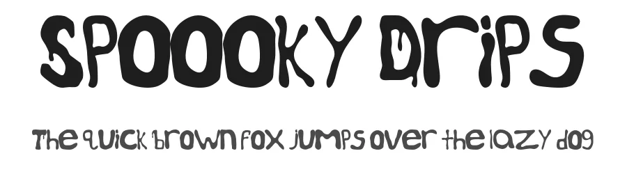 Spoooky Drips by Daniel Bent — Decorative Font