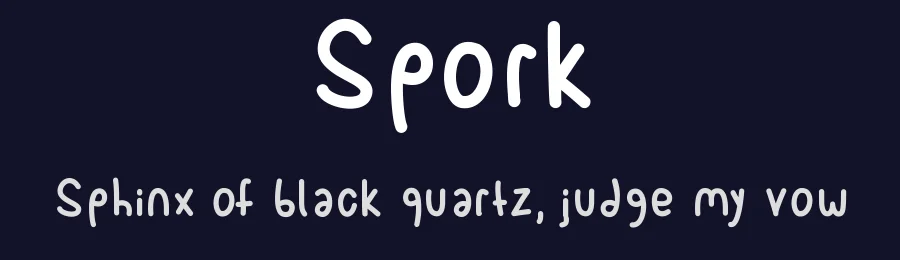 Spork by Shara Weber — Decorative Font — thumbnail 2