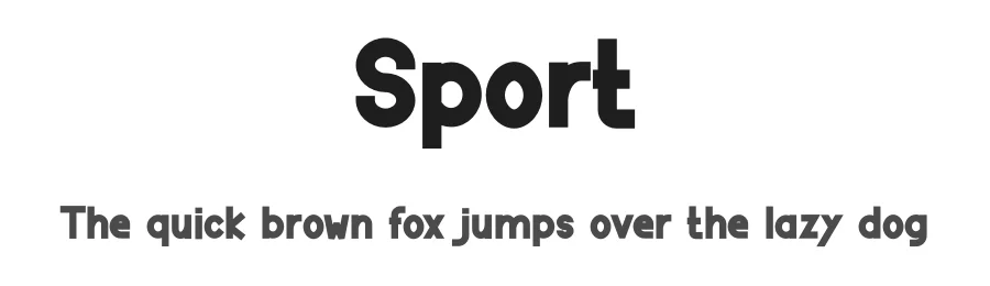 Sport by Design Vector10 — Sans Serif Font