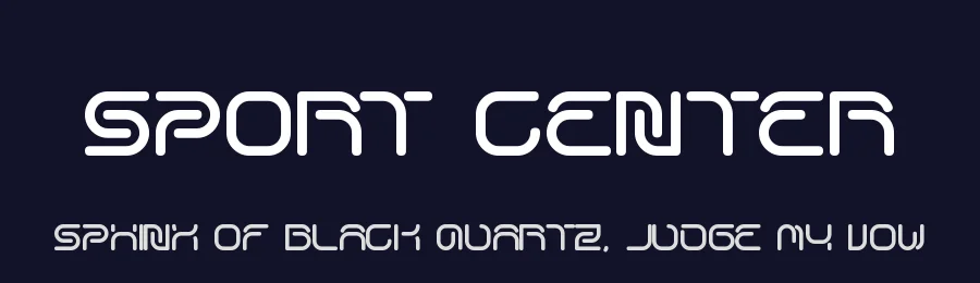 Sport Center by weknow — Display Font — thumbnail 2