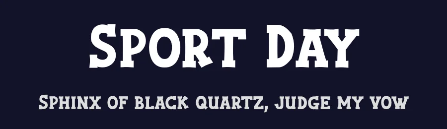Sport Day by Fontsera Marketplace — Decorative Font — thumbnail 2