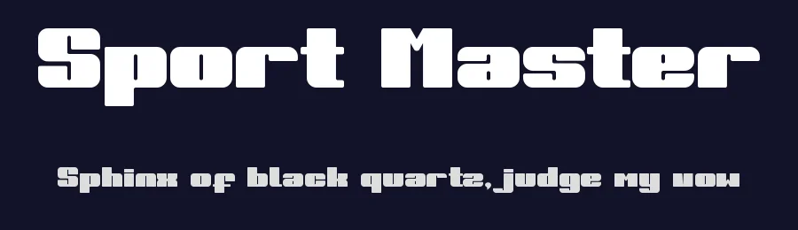 Sport Master by Qr Design — Sans Serif Font — thumbnail 2