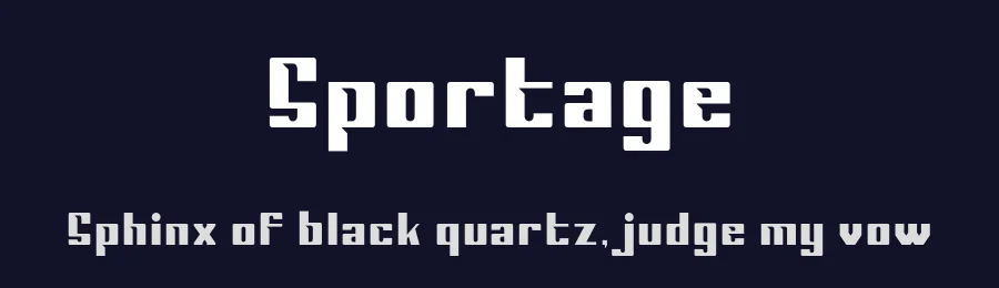 Sportage by Burntilldead Typefoundry — Display Font — thumbnail 2