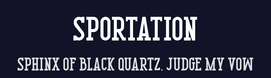 Sportation by Goodrichees — Decorative Font — thumbnail 2