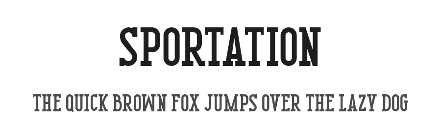 Sportation by Goodrichees — Decorative Font