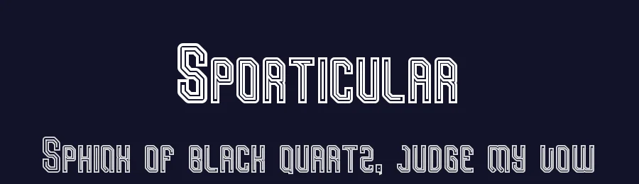 Sporticular by StringLabs Creative Studio — Display Font — thumbnail 2