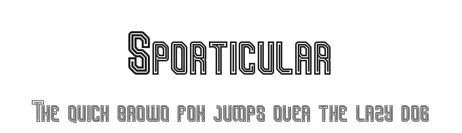 Sporticular by StringLabs Creative Studio — Display Font