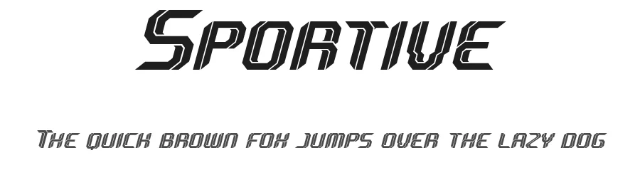 Sportive by StringLabs Creative Studio — Display Font