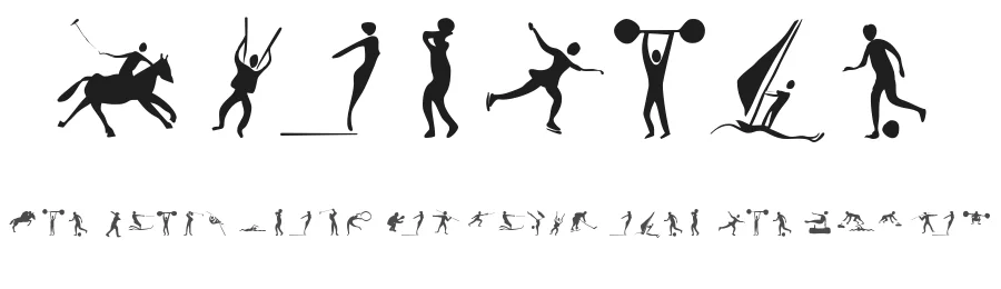 Sportive by Manfred Klein — Dingbats Font