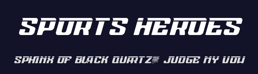 Sports Heroes by 177Studio — Display Font — thumbnail 2