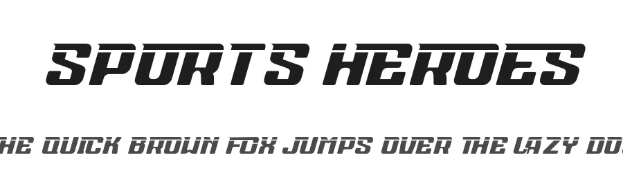 Sports Heroes by 177Studio โ Display Font